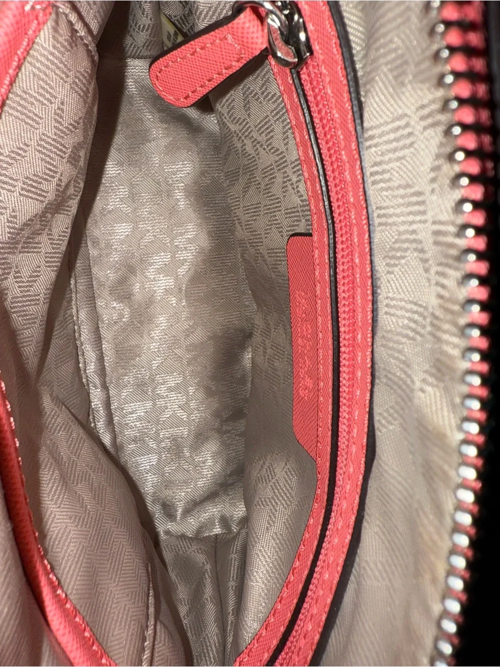 Michael Kors Coral Pink Saffiano Crossbody Bag